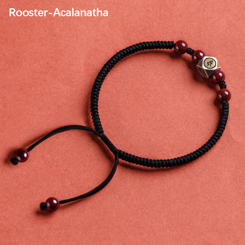 Bracciale Buddha Stones 925 Sterling Silver Zodiaco Cinese Buddha Natale Cinabro Calma - Image 23