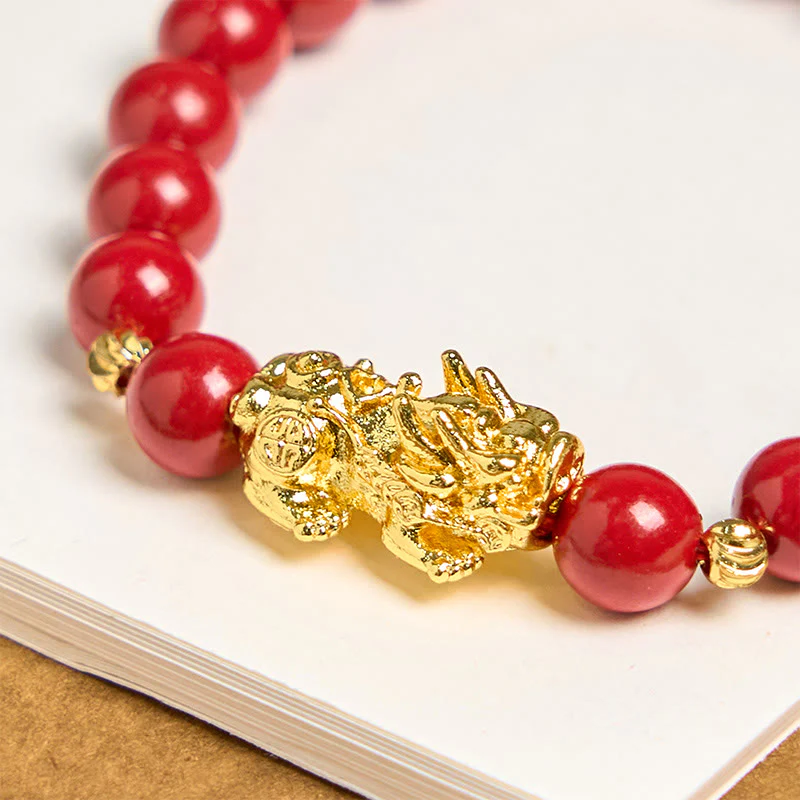 Bracciale Buddha Stones Cinnabar PiXiu Calm Blessing - Image 4