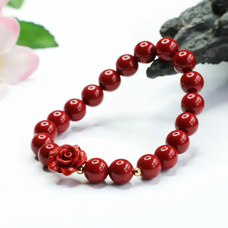 Bracciale Buddha Stones Cinnabar Rose Calm - Image 8