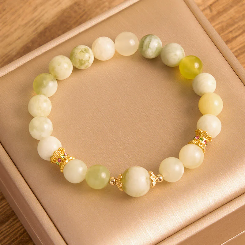 Bracciale Buddha Stones Green Grape Color Jade Abundance - Image 9