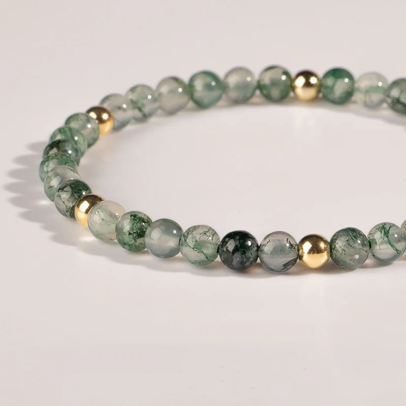 Bracciale Buddha Stones Moss Agate Lucky Balance - Image 4