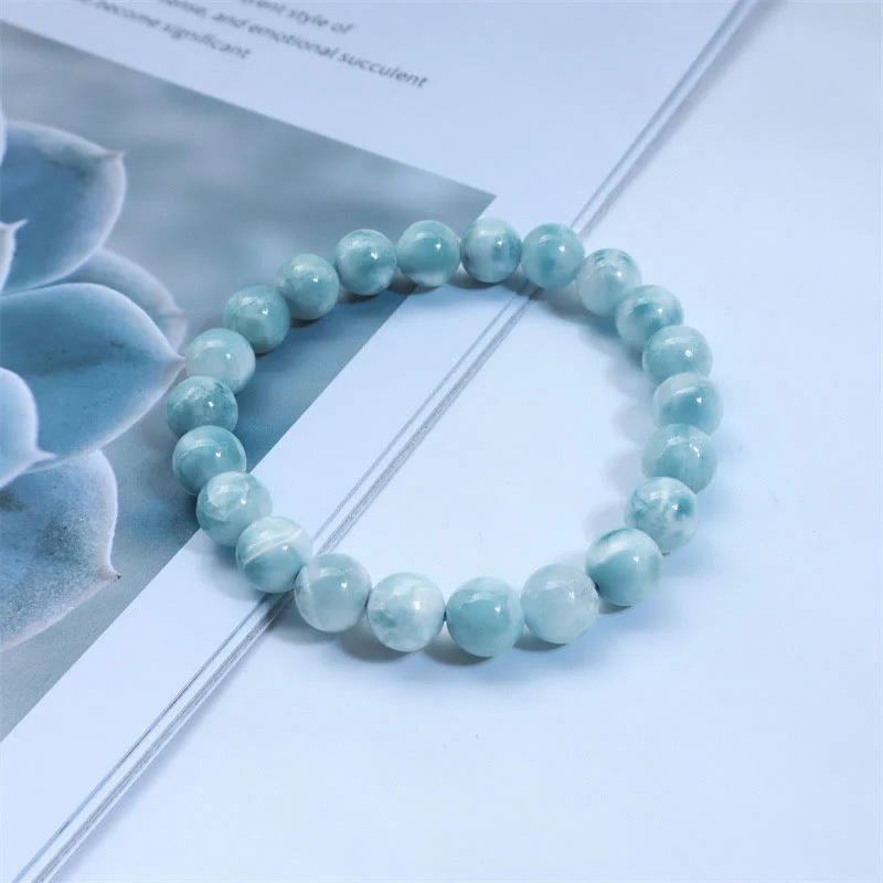 Bracciale Buddha Stones Natural Larimar Wisdom Confidence - Image 5