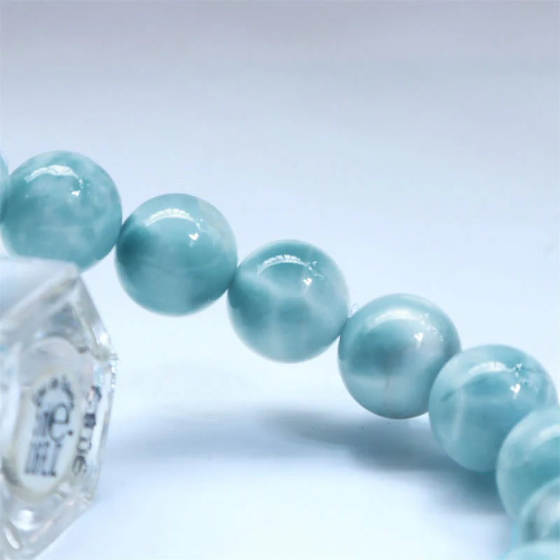 Bracciale Buddha Stones Natural Larimar Wisdom Confidence - Image 6