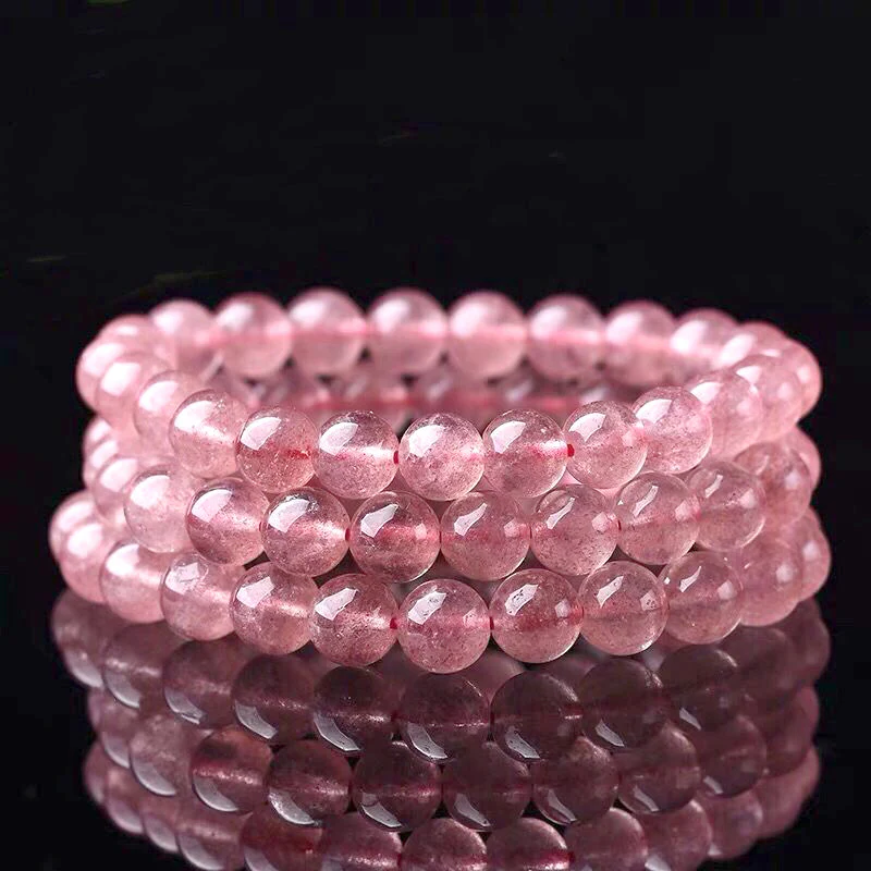 Bracciale Buddha Stones Natural Rose Quartz Love Caring - Image 5