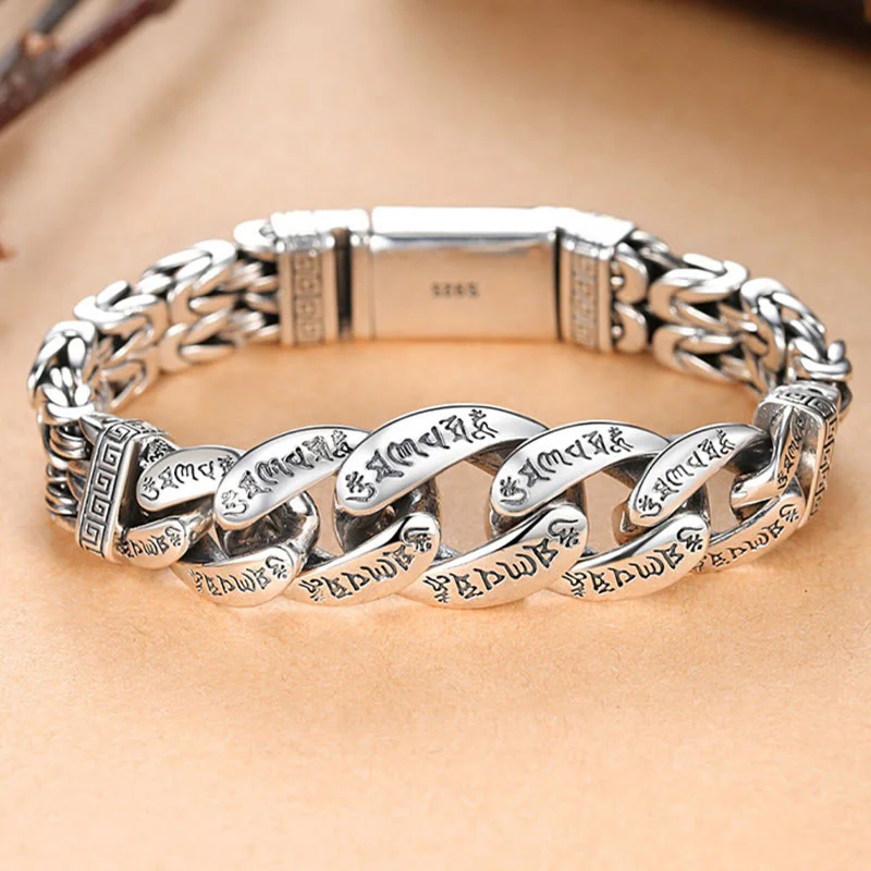 Bracciale Buddha Stones Om Mani Padme Hum inciso Pace Purezza - Image 6