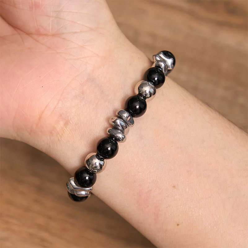 Bracciale Buddha Stones Onice Nero Fortuna - Image 5
