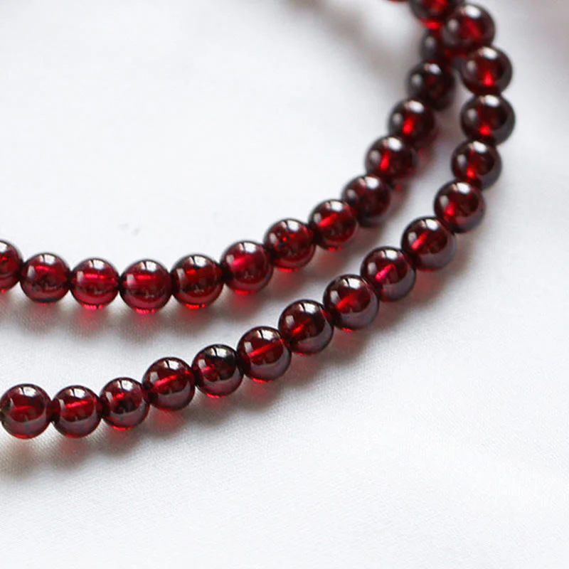 Bracciale Buddha Stones placcato oro 14K con quarzo fragola naturale e granato, stabilità a doppio giro - Image 10