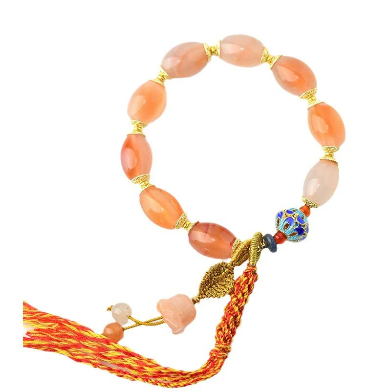 Bracciale Buddha Stones Tibetano Giada Bianca Agata Forza Fiducia - Image 9