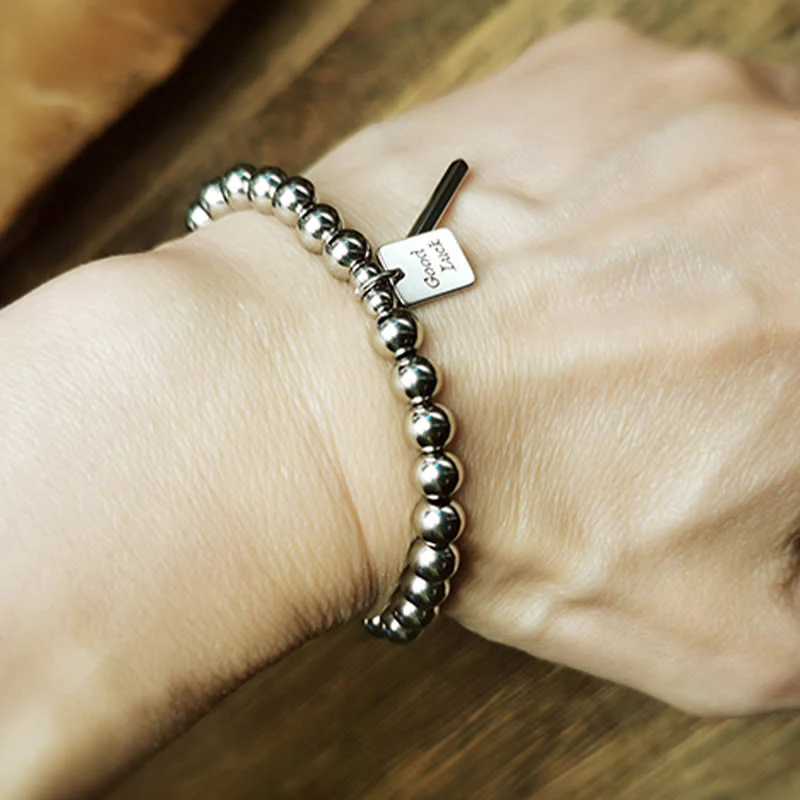 Bracciale Buddha Stones Titanium Steel Good Luck Balance - Image 9