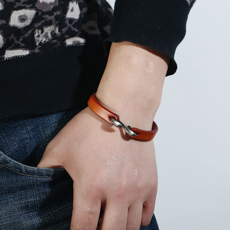 Bracciale Buddha Stones Vintage in pelle con fibbia semplice e resistente - Image 6