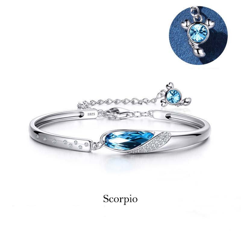 Bracciale con ciondolo Buddha Stones in rame placcato argento 925 con 12 costellazioni dello zodiaco - Image 16
