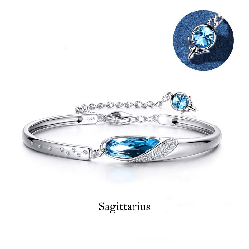 Bracciale con ciondolo Buddha Stones in rame placcato argento 925 con 12 costellazioni dello zodiaco - Image 17
