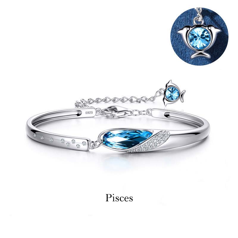 Bracciale con ciondolo Buddha Stones in rame placcato argento 925 con 12 costellazioni dello zodiaco - Image 8