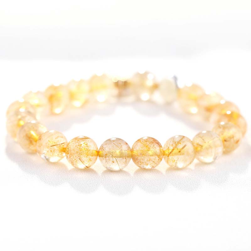 Bracciale con ciondolo lunare e protezione dalla fortuna in citrino - Image 8
