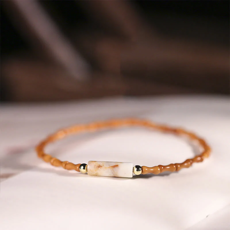 Bracciale della pace con noccioli di oliva ultra-fini Buddha Stones - Image 2