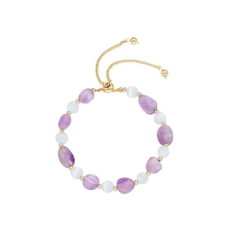 Bracciale di consapevolezza spirituale in quarzo rutilato nero e cristallo rosa ametista - Image 6
