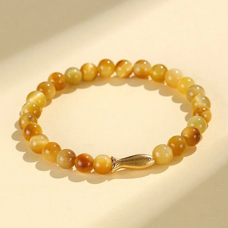 Bracciale di protezione con Buddha Stones Occhio di tigre Fu Carattere Bambù Koi Pesce Loto Om Mani Padme Hum - Image 11