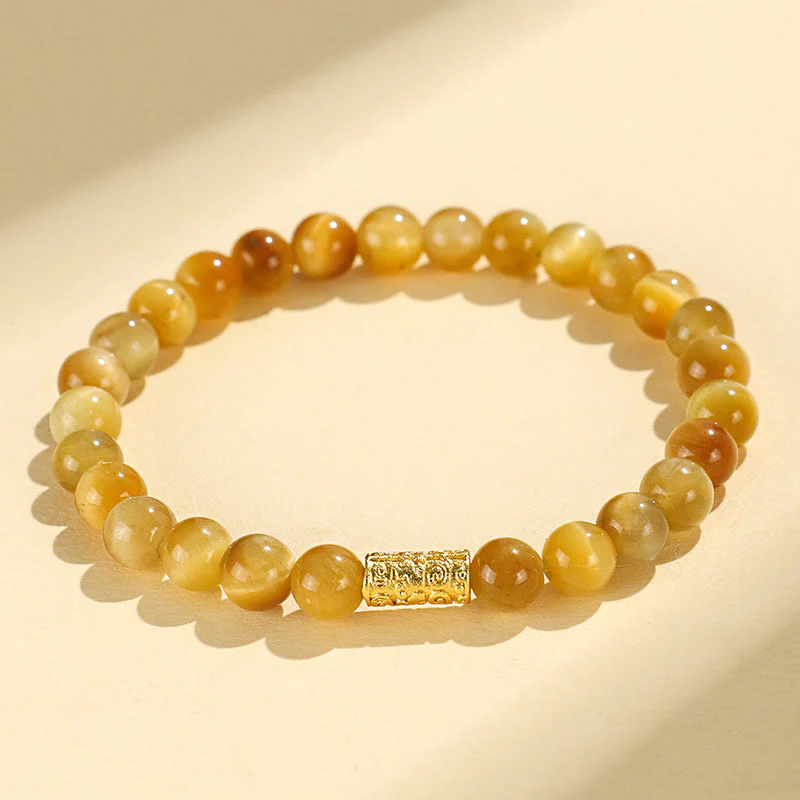 Bracciale di protezione con Buddha Stones Occhio di tigre Fu Carattere Bambù Koi Pesce Loto Om Mani Padme Hum - Image 13