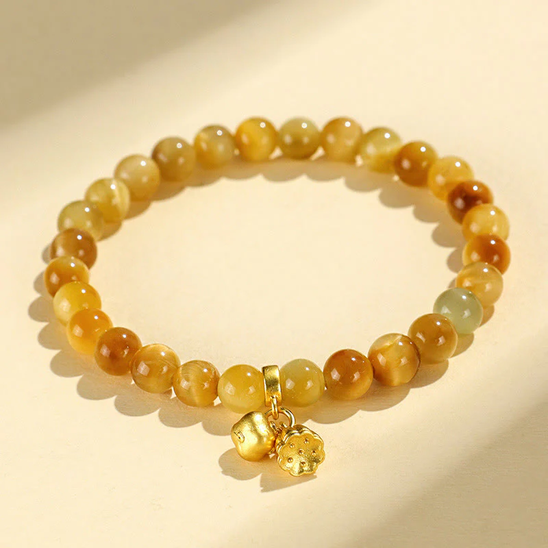 Bracciale di protezione con Buddha Stones Occhio di tigre Fu Carattere Bambù Koi Pesce Loto Om Mani Padme Hum - Image 6