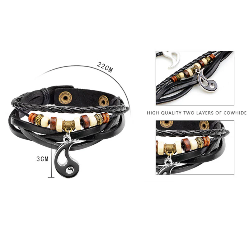 Bracciale equilibrio coppia pendente Yin Yang - Image 8