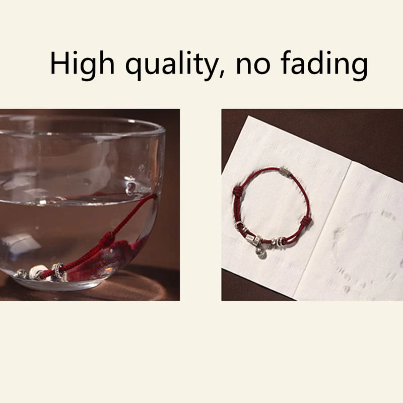 Bracciale intrecciato a mano Buddha Stones 925 Sterling Silver Gold con pesce Koi che ingoia la bestia - Image 15