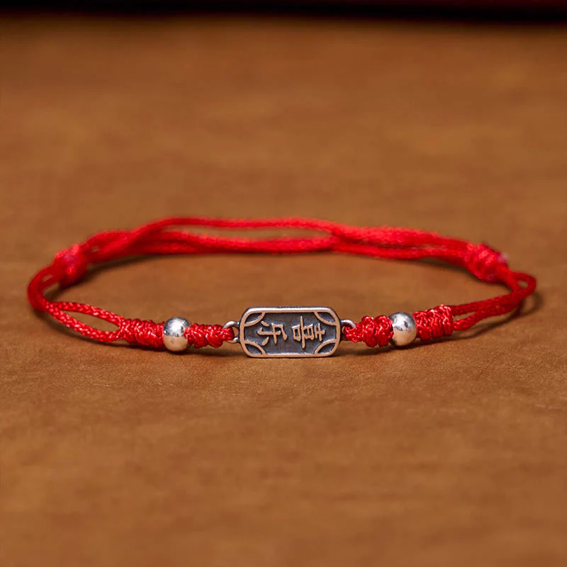 Bracciale intrecciato in argento sterling 925 fatto a mano con Buddha Stones, pace e gioia, protezione sicura e benefica - Image 11