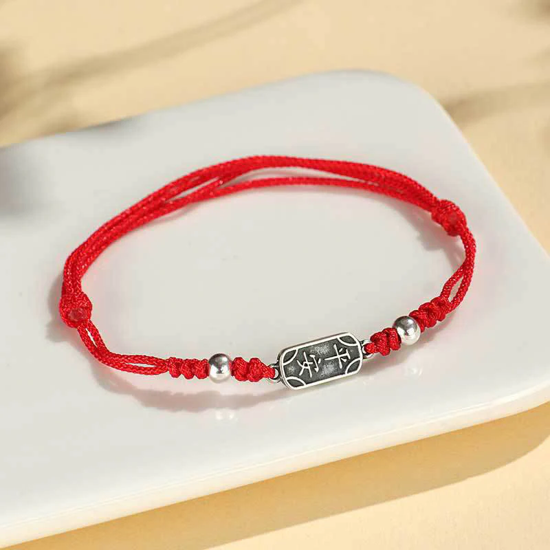 Bracciale intrecciato in argento sterling 925 fatto a mano con Buddha Stones, pace e gioia, protezione sicura e benefica - Image 12