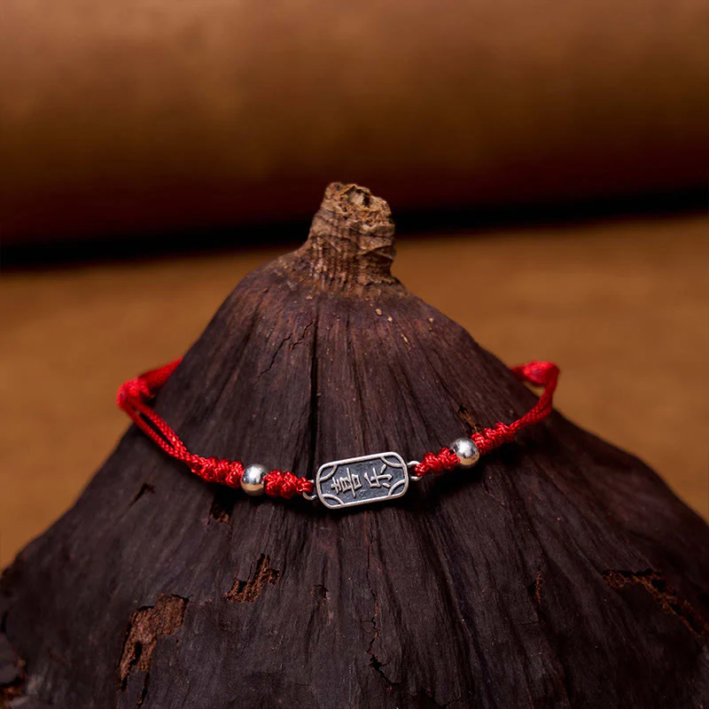 Bracciale intrecciato in argento sterling 925 fatto a mano con Buddha Stones, pace e gioia, protezione sicura e benefica - Image 13