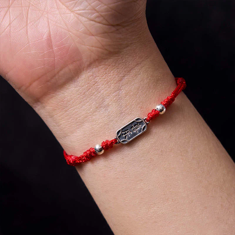 Bracciale intrecciato in argento sterling 925 fatto a mano con Buddha Stones, pace e gioia, protezione sicura e benefica - Image 14