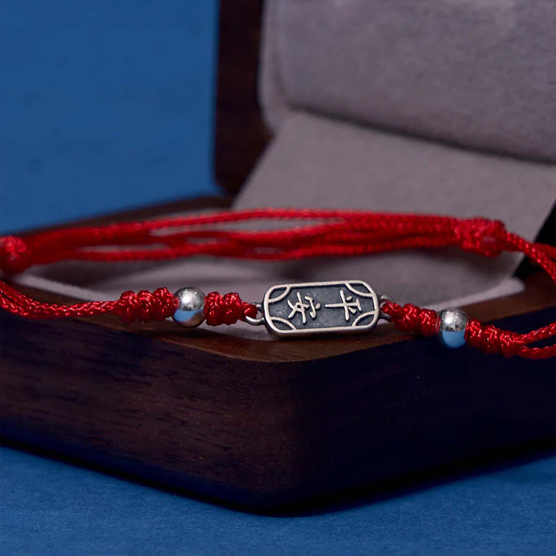 Bracciale intrecciato in argento sterling 925 fatto a mano con Buddha Stones, pace e gioia, protezione sicura e benefica - Image 15
