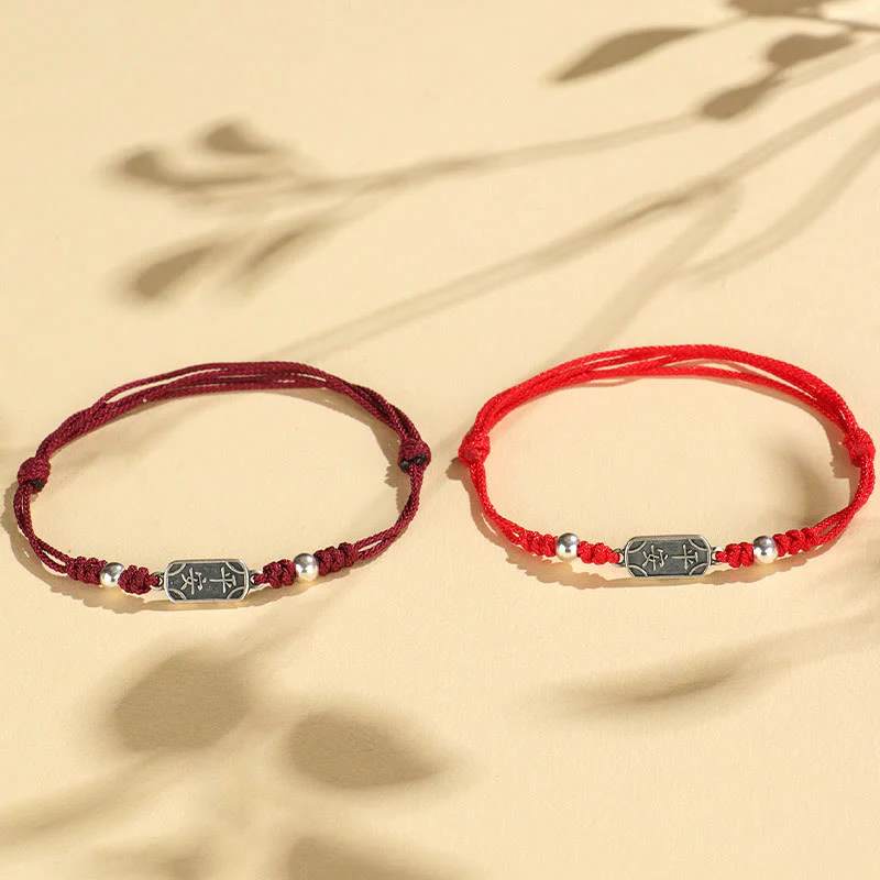 Bracciale intrecciato in argento sterling 925 fatto a mano con Buddha Stones, pace e gioia, protezione sicura e benefica - Image 18