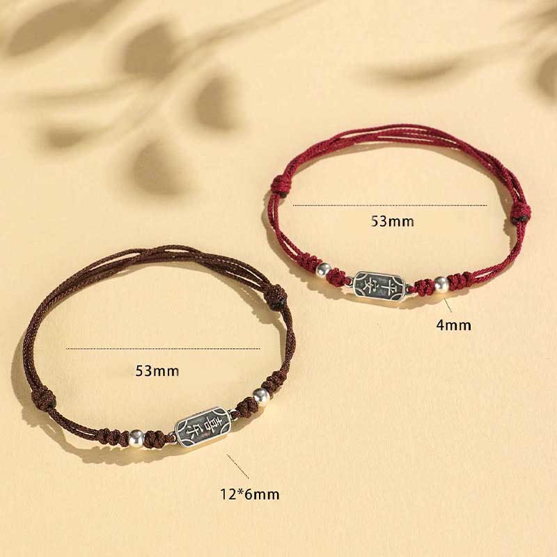 Bracciale intrecciato in argento sterling 925 fatto a mano con Buddha Stones, pace e gioia, protezione sicura e benefica - Image 22