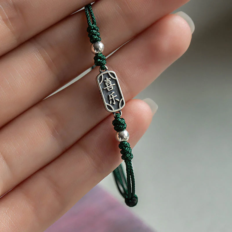 Bracciale intrecciato in argento sterling 925 fatto a mano con Buddha Stones, pace e gioia, protezione sicura e benefica - Image 28