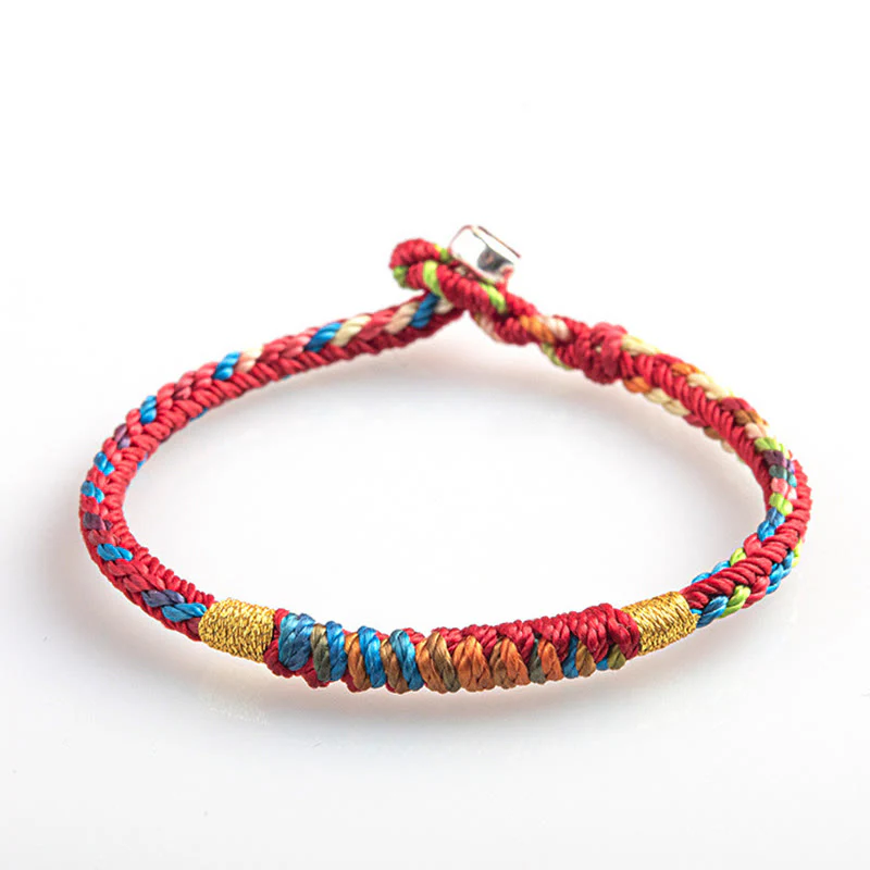 Bracciale multicolore Buddha Stones "Possa tu essere al sicuro e fortunato nell'anno a venire" - Image 12