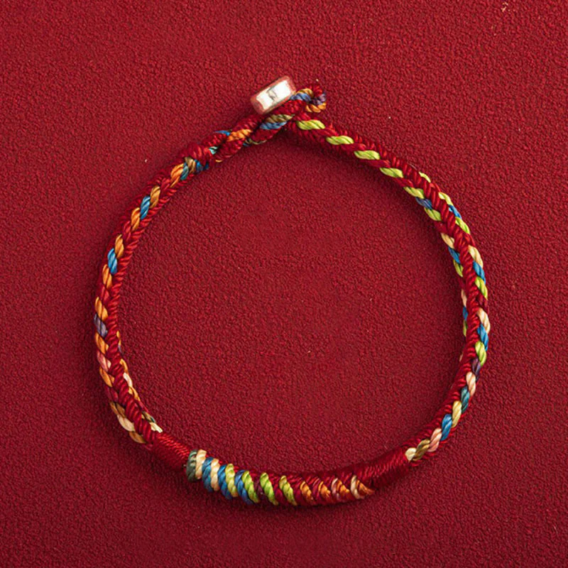 Bracciale multicolore Buddha Stones "Possa tu essere al sicuro e fortunato nell'anno a venire" - Image 13