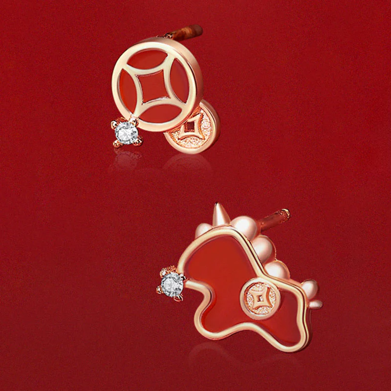 Bracciale portafortuna con ciondolo a moneta in agata rossa con filo rosso in argento sterling 925 "Anno del cavallo" Buddha Stones - Image 18