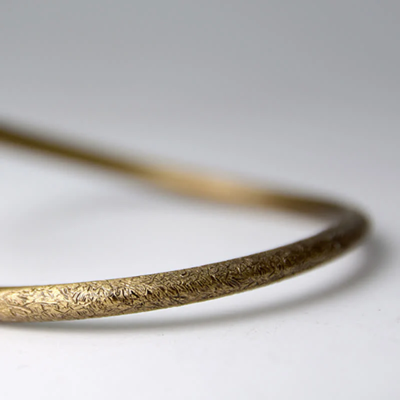 Bracciale regolabile con polsino in rame con design semplice Buddha Stones Luck - Image 13
