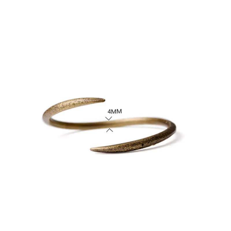 Bracciale regolabile con polsino in rame con design semplice Buddha Stones Luck - Image 14