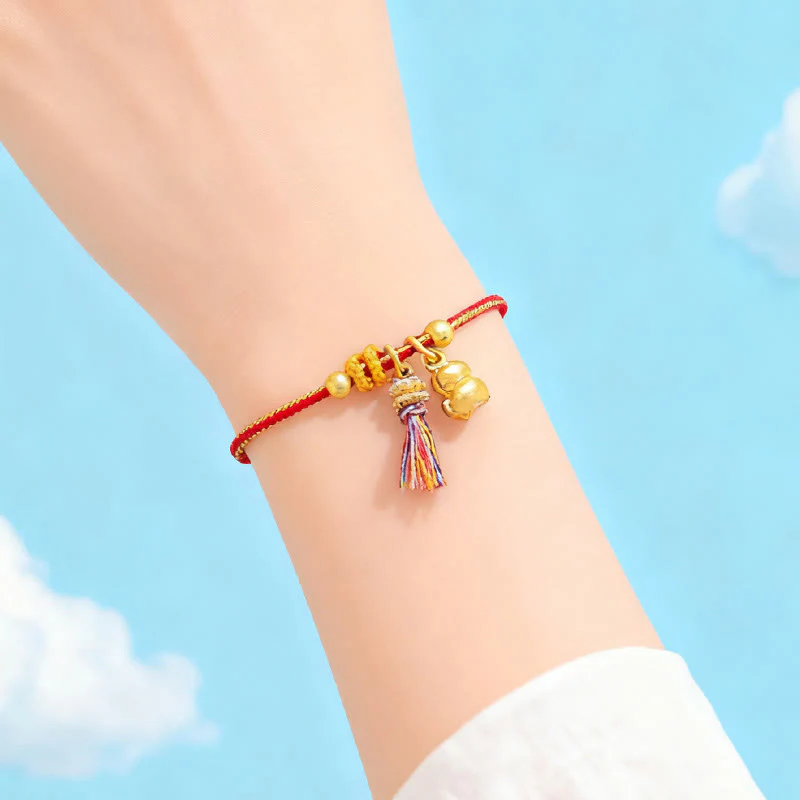 Bracciale regolabile in corda intrecciata con Buddha Stones, anno del cavallo, successo e forza - Image 11