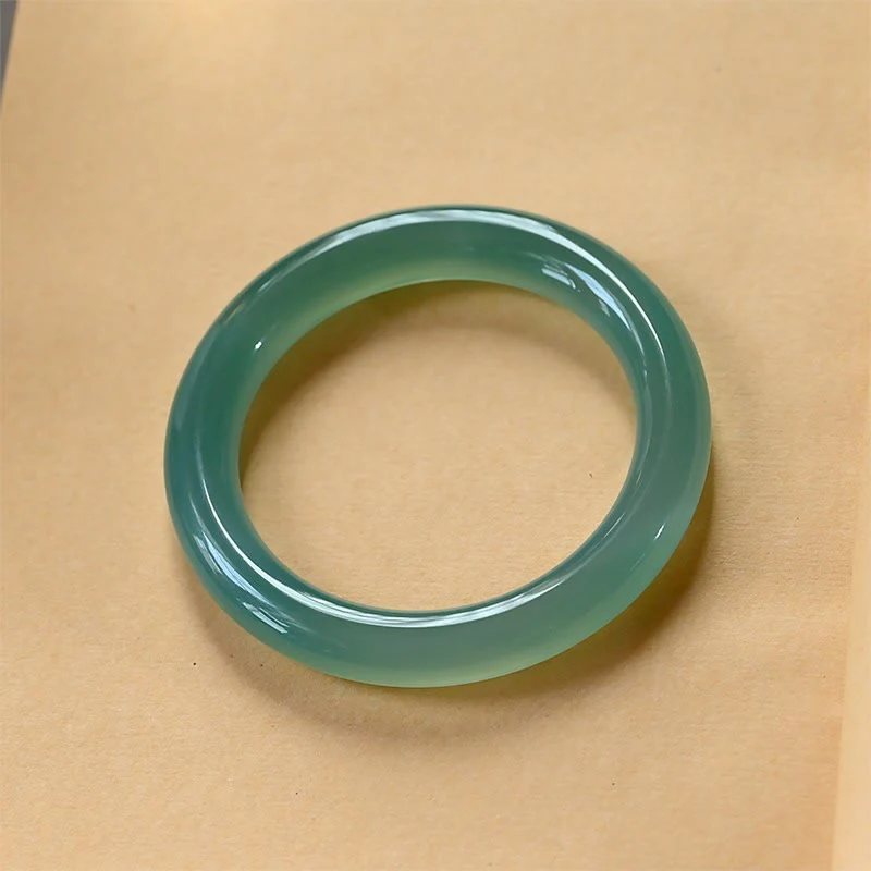 Bracciale rigido Buddha Stones in calcedonio verde naturale Strength - Image 3