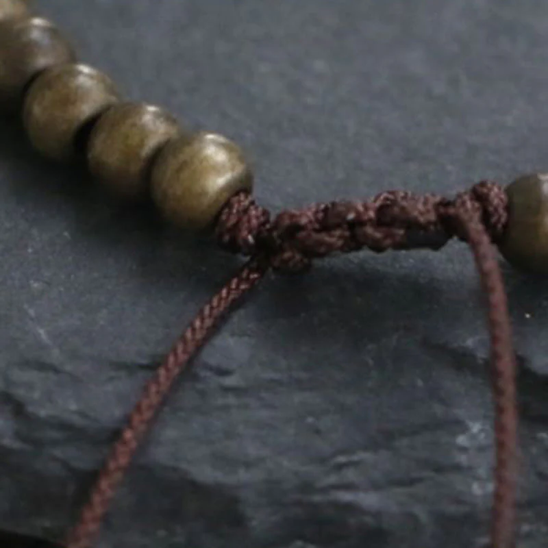 Bracciale semplice in ottone e rame con Buddha Stones, equilibrio e ricchezza - Image 10