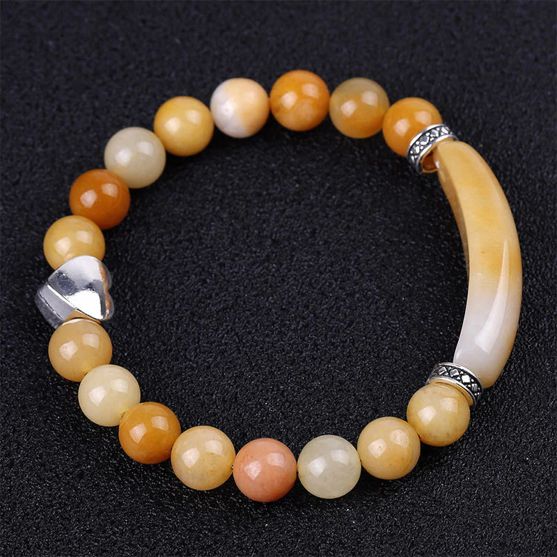 Bracciale unisex a forma di cuore con perline di cristallo naturale - Image 24