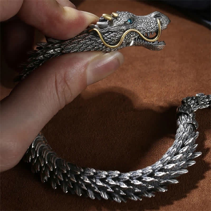 Braccialetto a catena con amuleto fatto a mano con drago nordico Buddha Stones , protezione dalla fortuna - Image 11