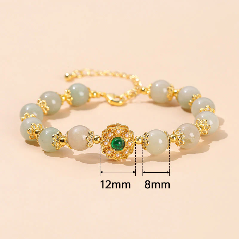 Braccialetto a catena con perline di giada naturale Buddha Stones Prosperity - Image 10
