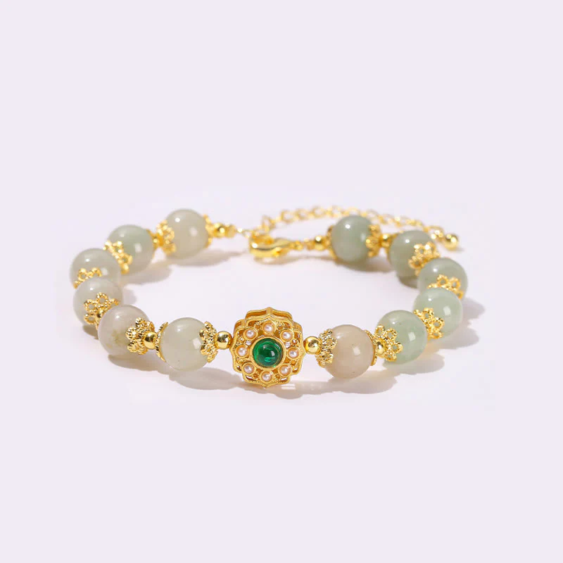 Braccialetto a catena con perline di giada naturale Buddha Stones Prosperity - Image 11