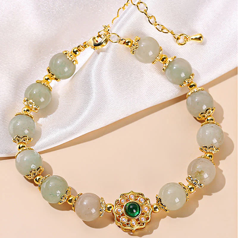 Braccialetto a catena con perline di giada naturale Buddha Stones Prosperity - Image 4