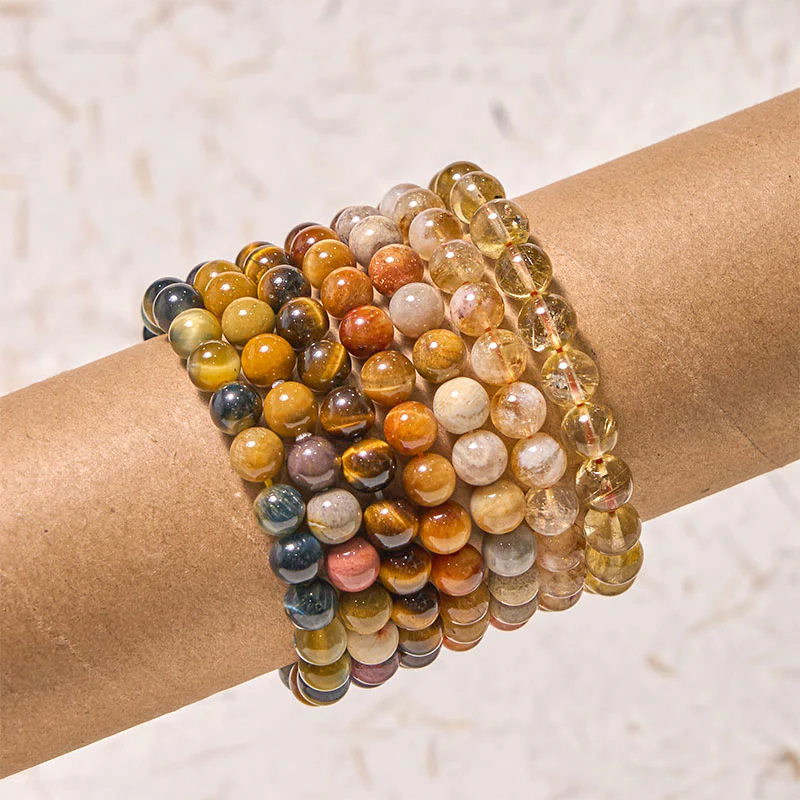 Braccialetto Buddha Stones Boost Confidence Yellow Series Happiness Positive - Image 3