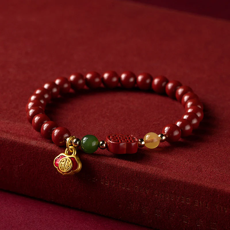 Braccialetto Buddha Stones Cinnabar Happiness Calm - Image 8