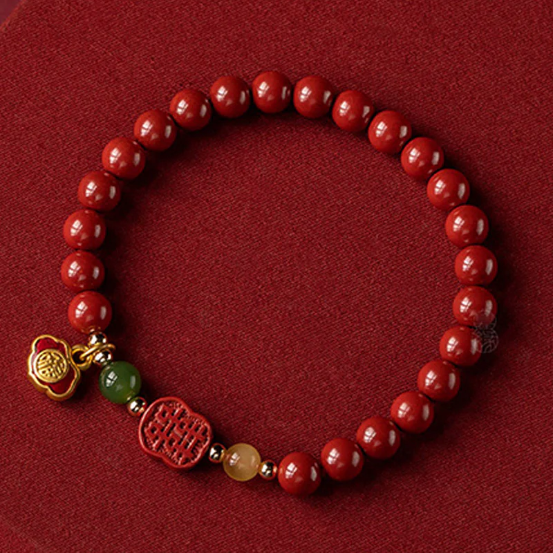 Braccialetto Buddha Stones Cinnabar Happiness Calm - Image 9