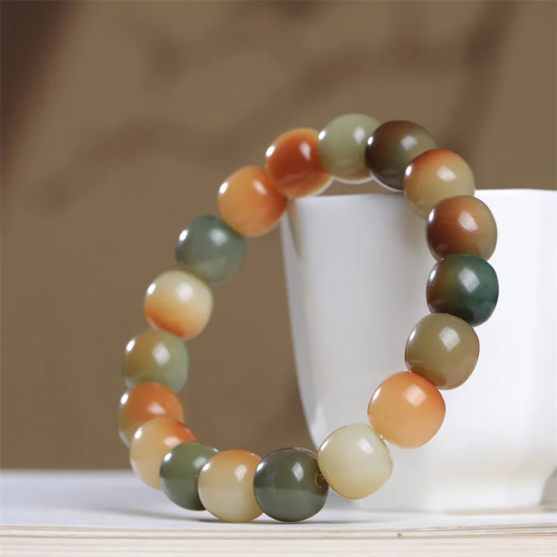 Braccialetto Buddha Stones colorato Bodhi Seed Peace Wisdom - Image 2